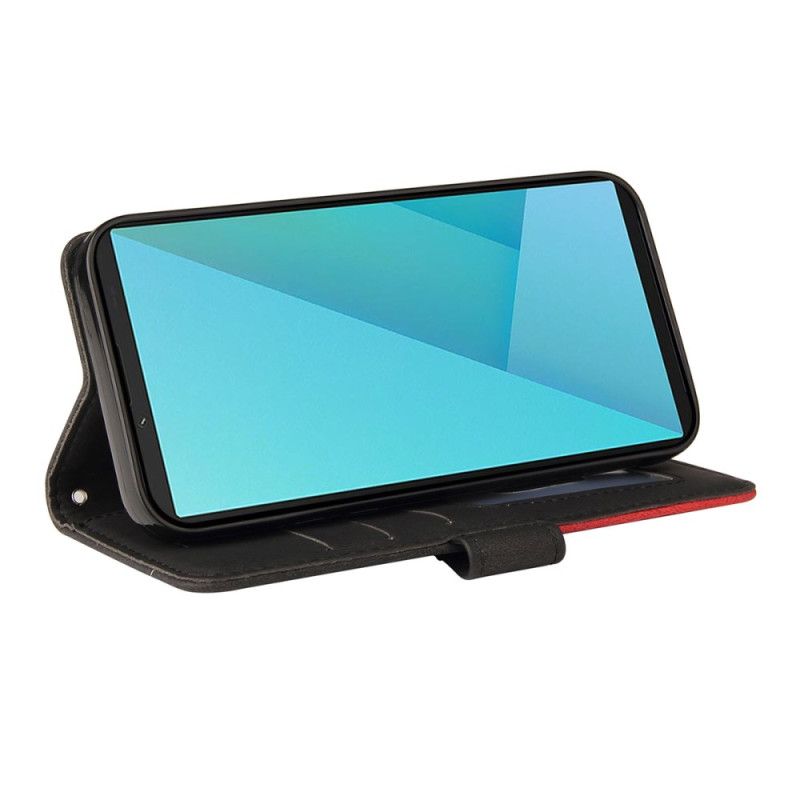 Folio Deksel Sony Xperia 10 Vii Tofarget Bølgete