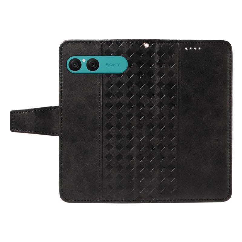 Folio Deksel Til Sony Xperia 10 Vii Diamantmønster