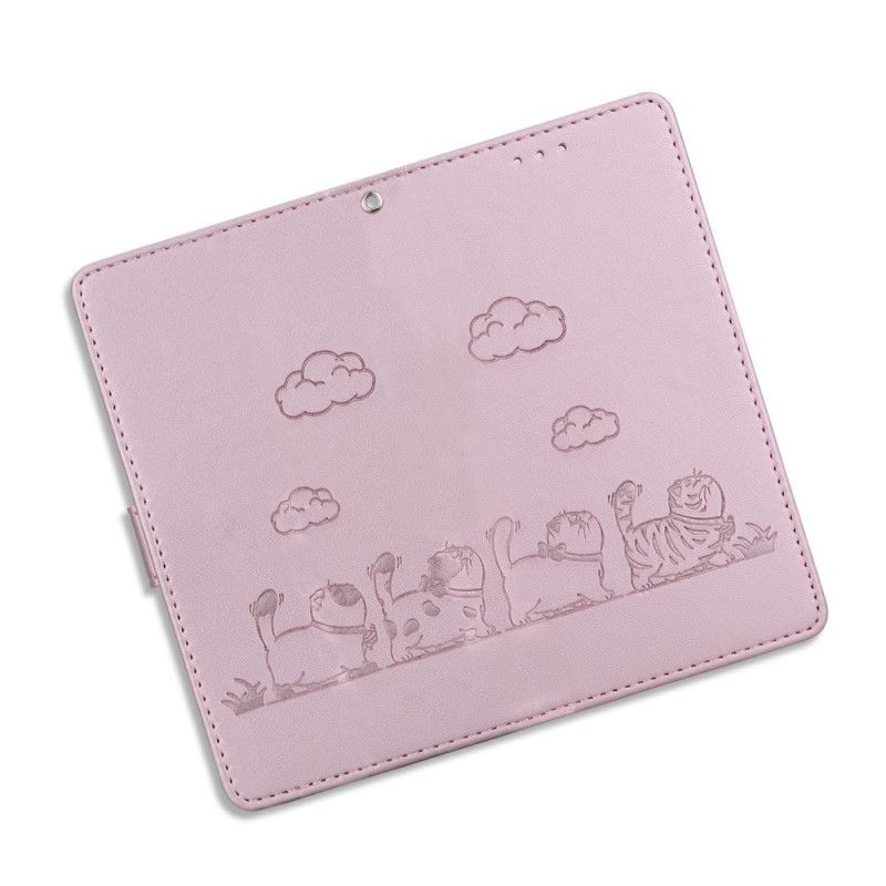 Lærdeksel Folio Deksel Sony Xperia 10 Vii Mobildeksel Kattepromenade