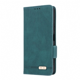 Lærdeksel Folio Deksel Sony Xperia 10 Vii Mobildeksel Retro Semsket Skinneffekt