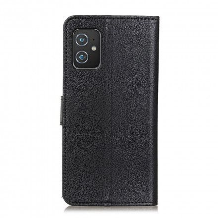 Folio Deksel Til Asus Zenfone 8 Faux Leather Litchi