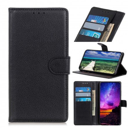 Folio Deksel Til Asus Zenfone 8 Faux Leather Litchi