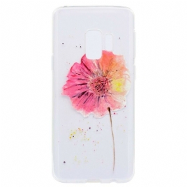 Deksel Til Samsung Galaxy S9 Plus Sømløst Blomstermønster I Akvarell