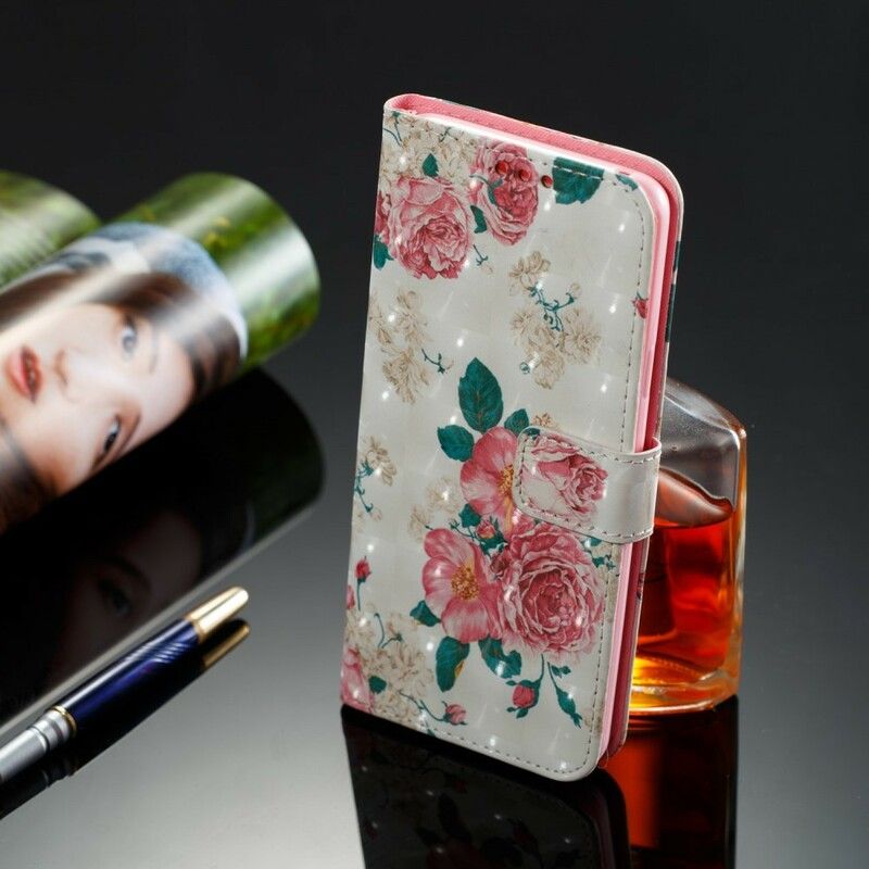 Folio Deksel Til Samsung Galaxy S9 Plus Frihetsblomster