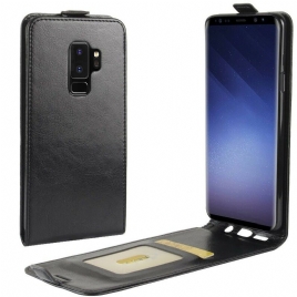 Folio Deksel Til Samsung Galaxy S9 Plus Lærdeksel Brettbar Skinneffekt