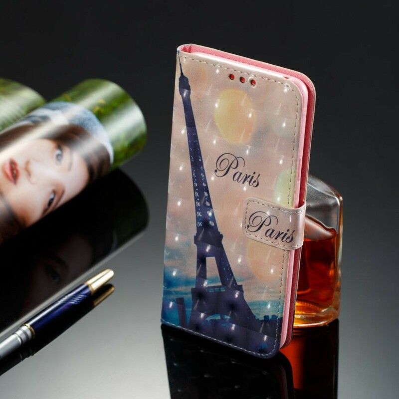 Lærdeksel Til Samsung Galaxy S9 Plus Eiffeltårnet I Skumringen