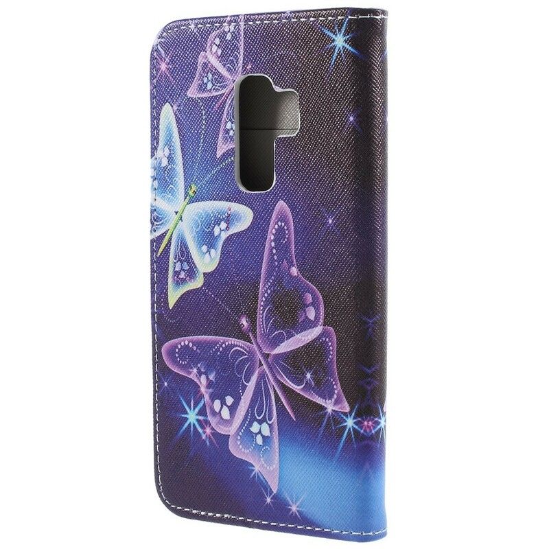 Lærdeksel Til Samsung Galaxy S9 Plus Sommerfugler
