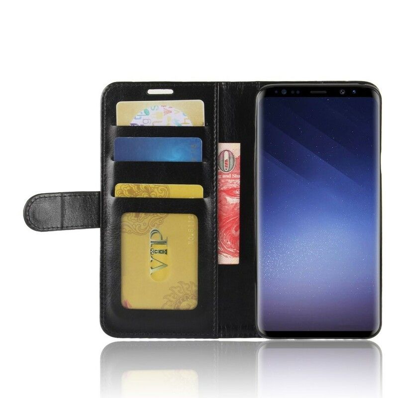 Lærdeksel Til Samsung Galaxy S9 Plus Ultra Imitert Skinn