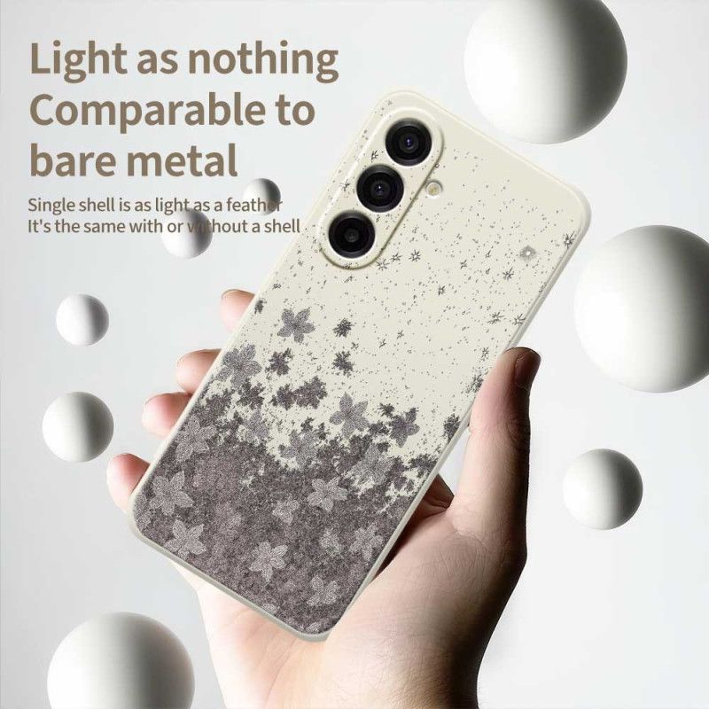 Deksel Samsung Galaxy A17 4g / 5g Grå Blomster