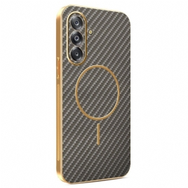 Deksel Samsung Galaxy A17 4g / 5g Mobildeksel Magnetisk Karbonfibertekstur