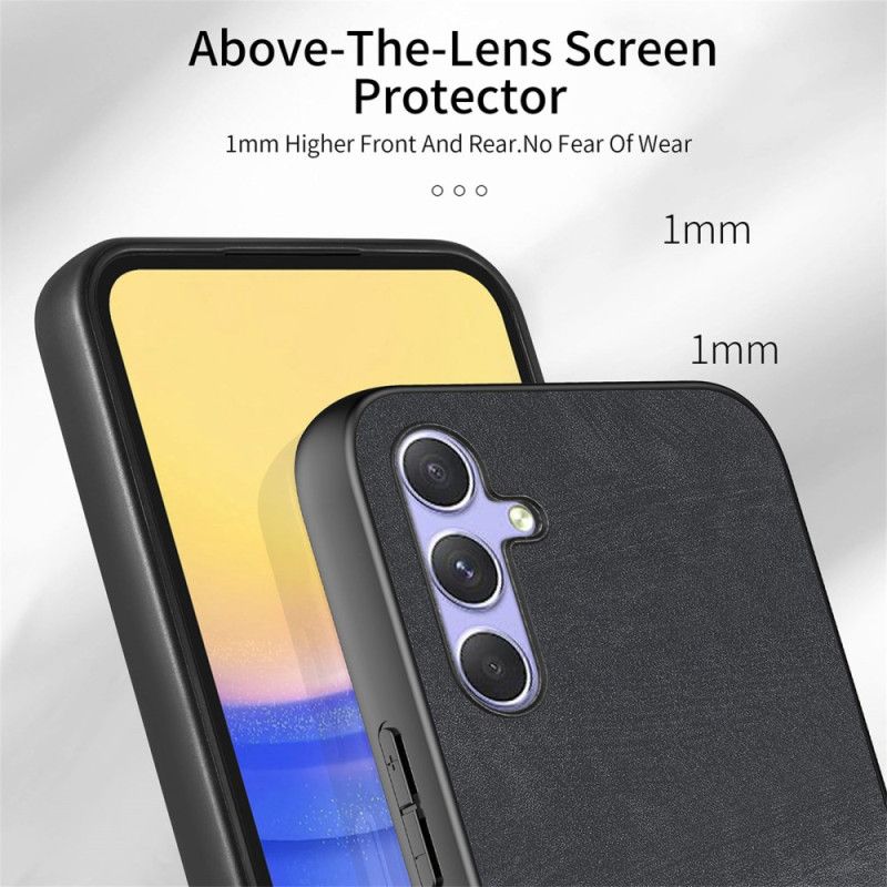 Deksel Samsung Galaxy A17 4g / 5g Semsket Skinneffekt Med Kortholder Og Snor Beskyttelse Deksel