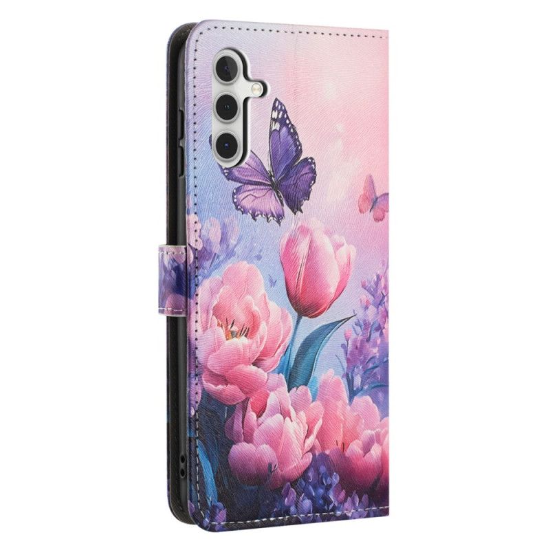 Folio Deksel Samsung Galaxy A17 4g / 5g Blomsterdekor