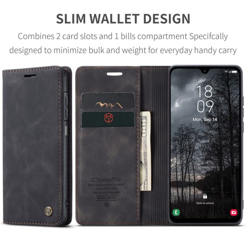 Folio Deksel Samsung Galaxy A17 4g / 5g Caseme Med Semsket Skinneffekt Beskyttelse Deksel