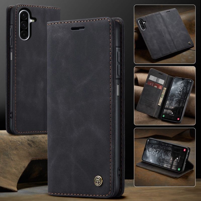 Folio Deksel Samsung Galaxy A17 4g / 5g Caseme Med Semsket Skinneffekt Beskyttelse Deksel