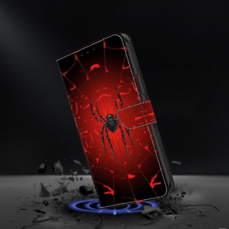 Folio Deksel Samsung Galaxy A17 4g / 5g Edderkopp Beskyttelse Deksel