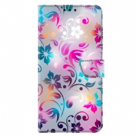 Folio Deksel Samsung Galaxy A17 4g / 5g Håndlagde Blomster