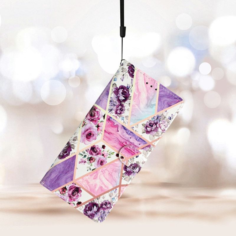 Folio Deksel Samsung Galaxy A17 4g / 5g Lilla Blomster