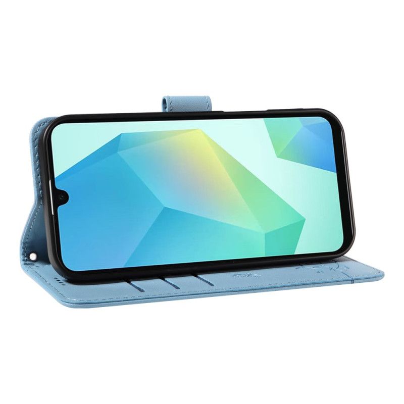 Folio Deksel Samsung Galaxy A17 4g / 5g Stropp Med Kattedesign