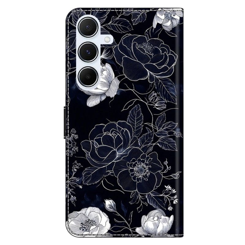 Folio Deksel Samsung Galaxy A17 4g / 5g Vintage Blomster Beskyttelse Deksel