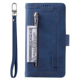 Folio Deksel Samsung Galaxy A17 4g / 5g Vintage Lommebok Med 9 Kortspor Beskyttelse Deksel