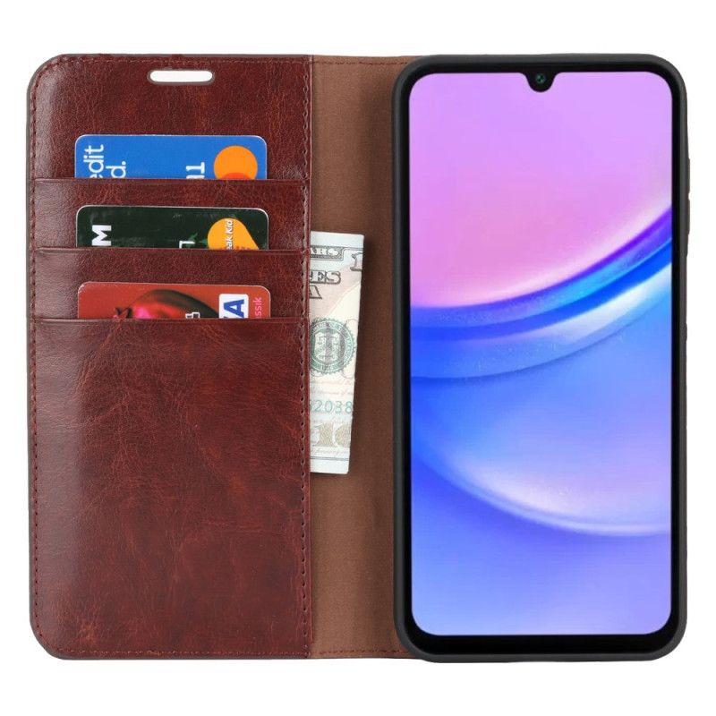 Folio Deksel Til Samsung Galaxy A17 4g / 5g Lær