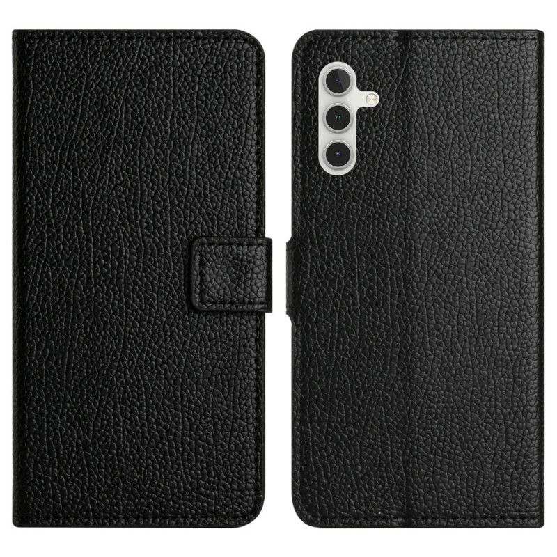 Folio Deksel Til Samsung Galaxy A17 4g / 5g Litchi-teksturert Skinneffekt