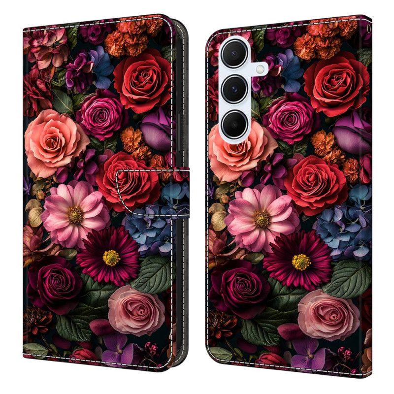 Folio Deksel Til Samsung Galaxy A17 4g / 5g Rosa Blomster