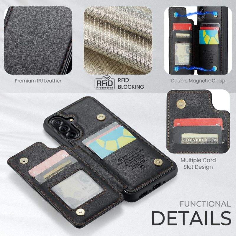 Lærdeksel Folio Deksel Samsung Galaxy A17 4g / 5g Caseme Rfid-kortholder