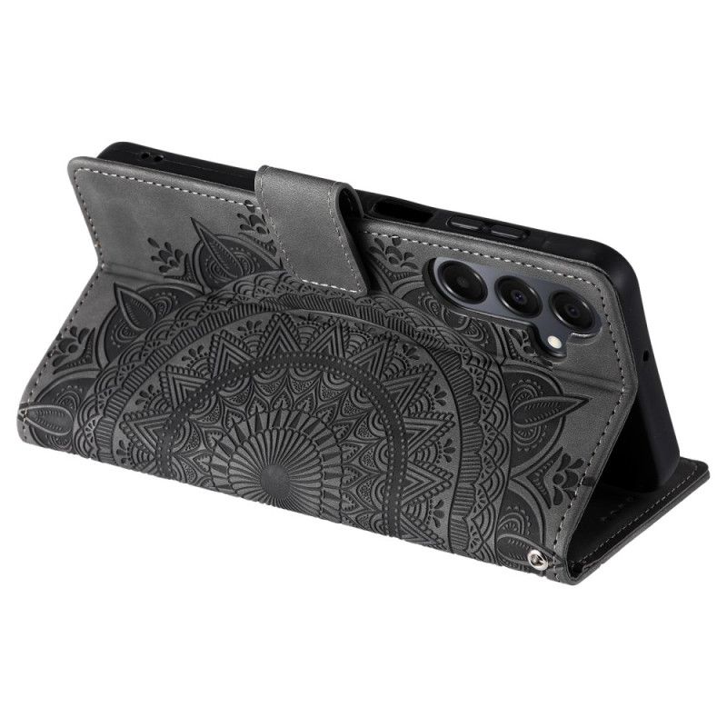 Lærdeksel Folio Deksel Samsung Galaxy A17 4g / 5g Mobildeksel Mandala Semsket Skinneffekt