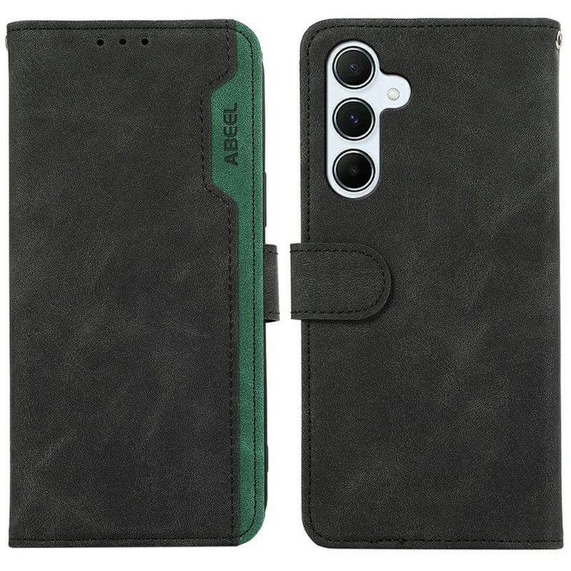 Lærdeksel Folio Deksel Samsung Galaxy A17 4g / 5g Mobildeksel Tofarget Abeel