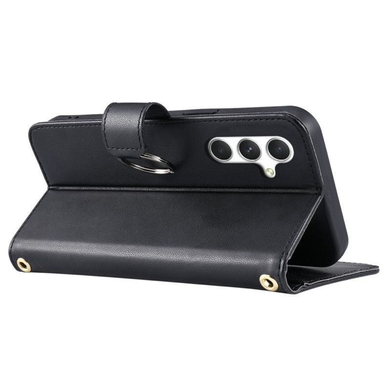 Lærdeksel Folio Deksel Samsung Galaxy A17 4g / 5g Vattert Design