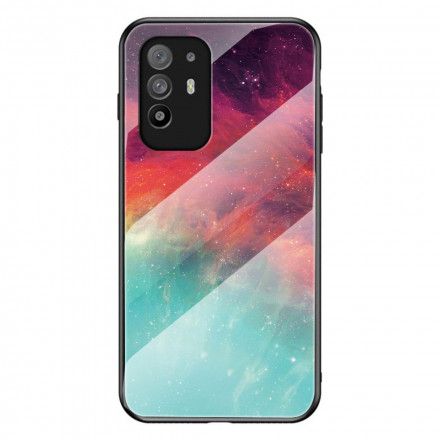 Deksel Til Oppo A94 5G Premium Farger Herdet Glass