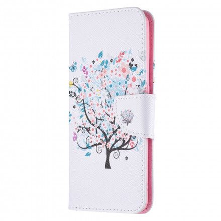 Lærdeksel Til Oppo A94 5G Blomstret Tre