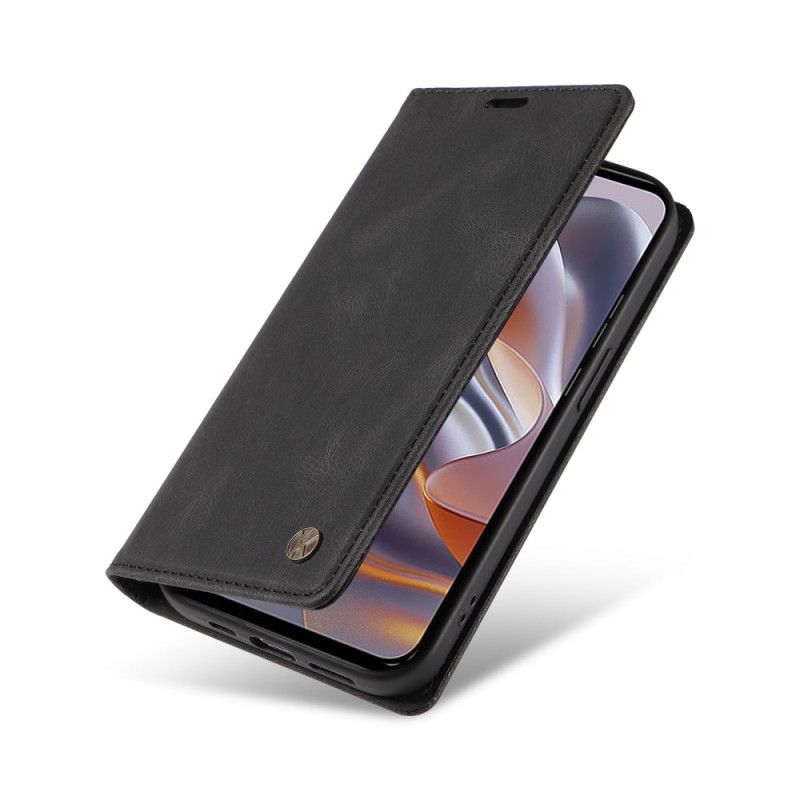 Folio Deksel Til Motorola Edge 50 Neo Yikatu Semsket Skinneffekt