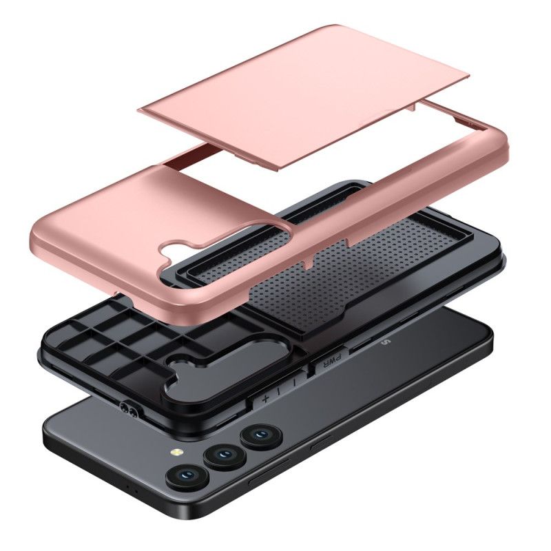 Deksel Samsung Galaxy S24 Fe Mobildeksel Integrert Kortholder