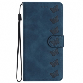 Folio Deksel Samsung Galaxy S24 Fe Sommerfuglfrise