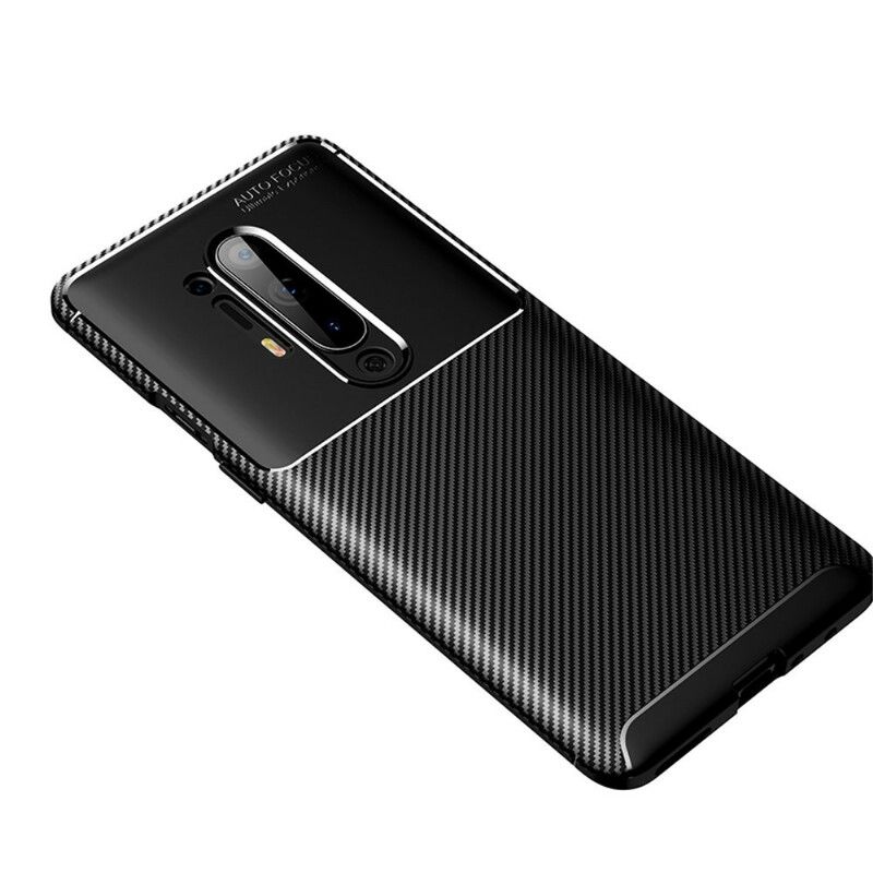 Deksel Til OnePlus 8 Pro Fleksibel Karbonfibertekstur