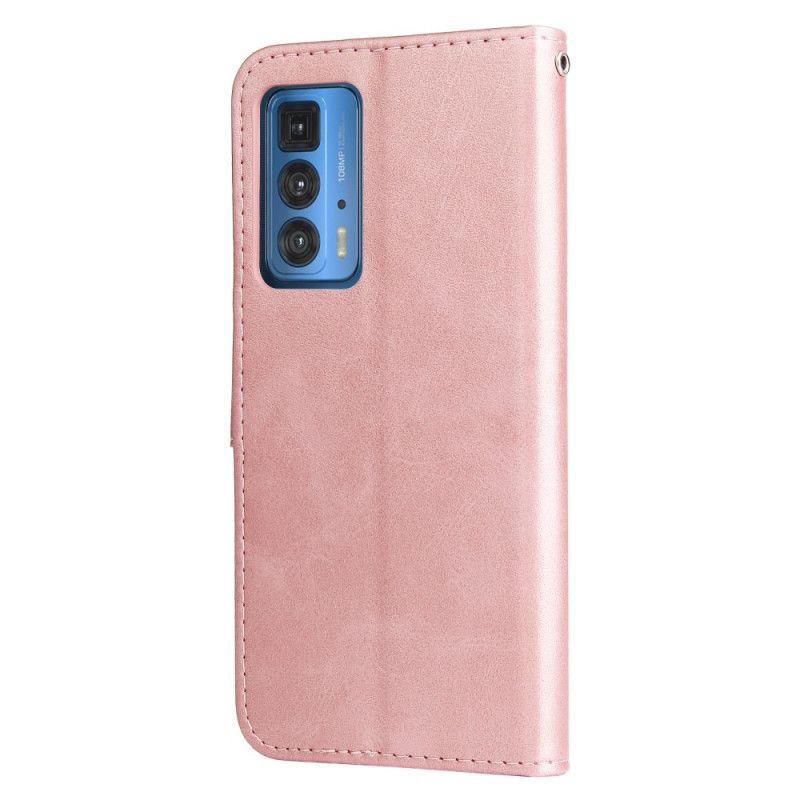 Folio Deksel Til Motorola Edge 20 Pro Vintage Veske