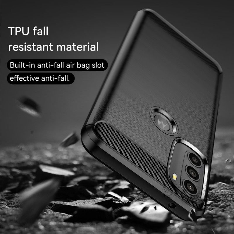 Deksel Til Moto G71 5G Børstet Karbonfiber