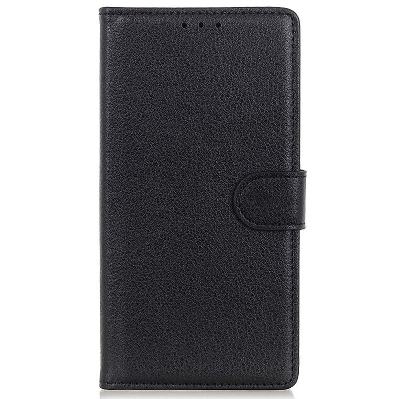 Folio Deksel Til Moto G71 5G Tradisjonelt Litchi
