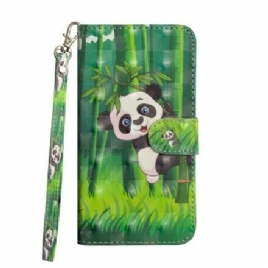 Folio Deksel Til Sony Xperia L3 Panda Og Bambus