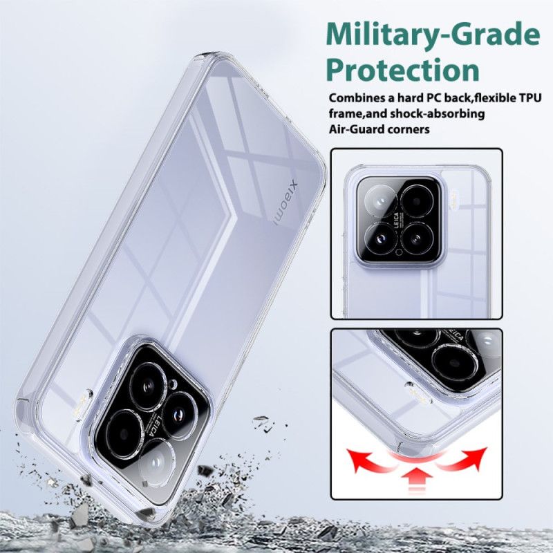 Deksel Til Xiaomi 15 Gjennomsiktig Støtsikker Beskyttelse