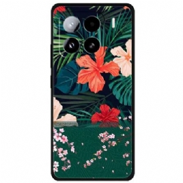 Deksel Xiaomi 15 Blomstermønster