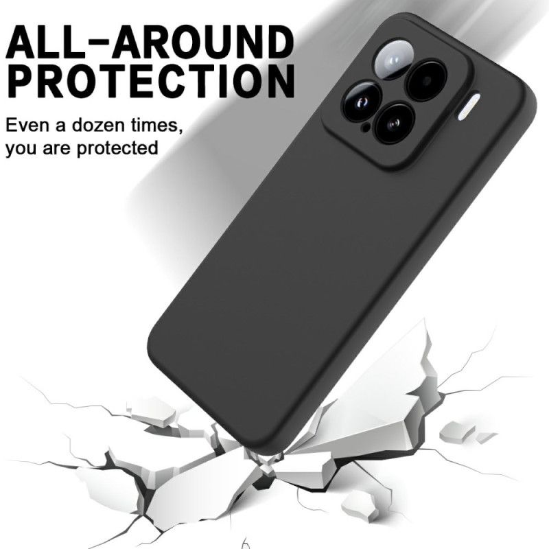 Deksel Xiaomi 15 Mobildeksel Stropp I Flytende Silikon