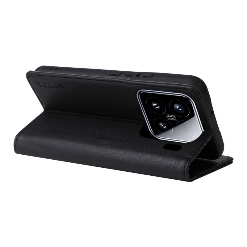 Folio Deksel Lær Xiaomi 15 Mobildeksel Yikatu