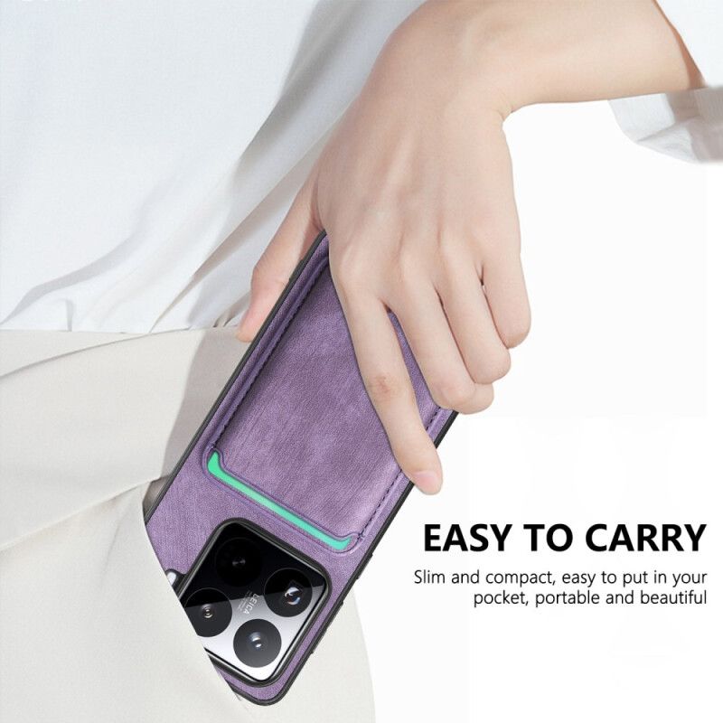 Folio Deksel Til Xiaomi 15 Retro Med Avtakbar Kortholder