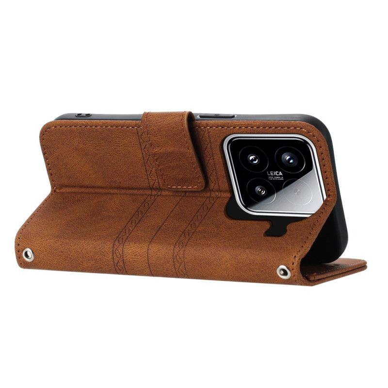 Folio Deksel Xiaomi 15 Dobbel Frise