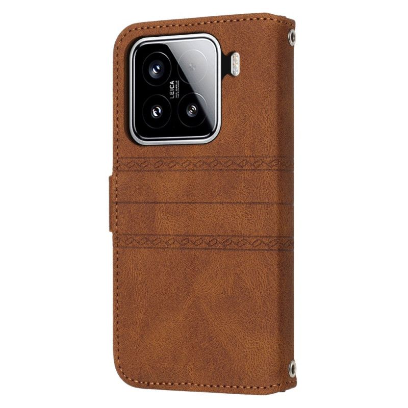 Folio Deksel Xiaomi 15 Dobbel Frise