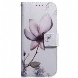 Folio Deksel Xiaomi 15 Rosa Blomst Beskyttelse Deksel