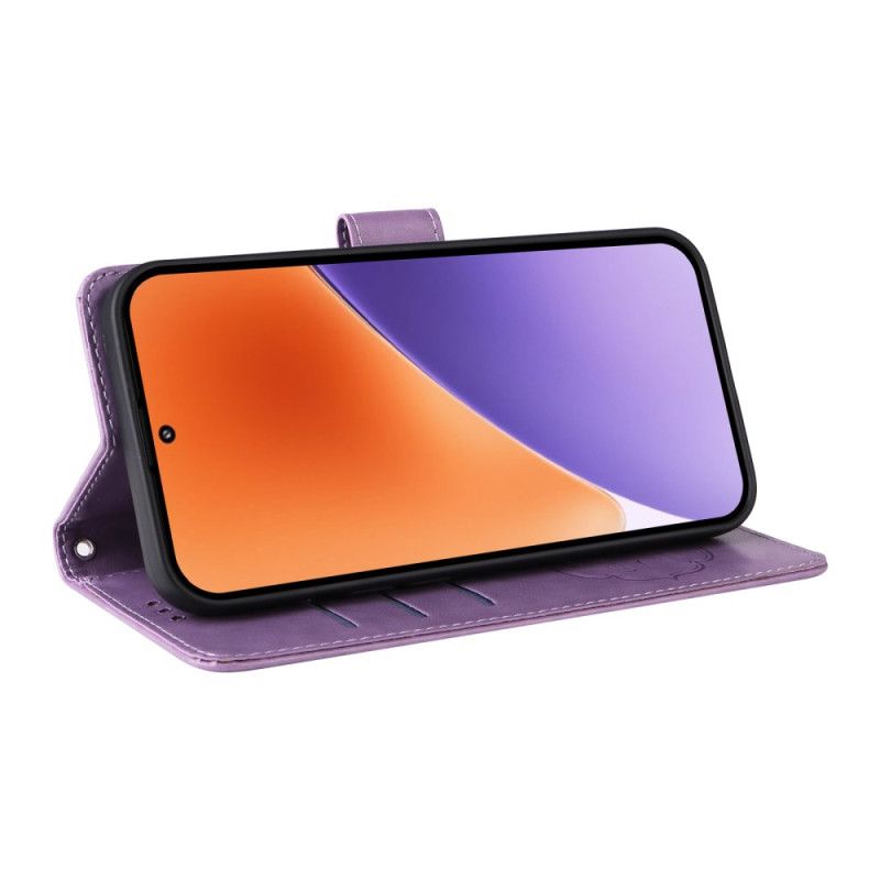 Folio Deksel Xiaomi 15 Små Blomster